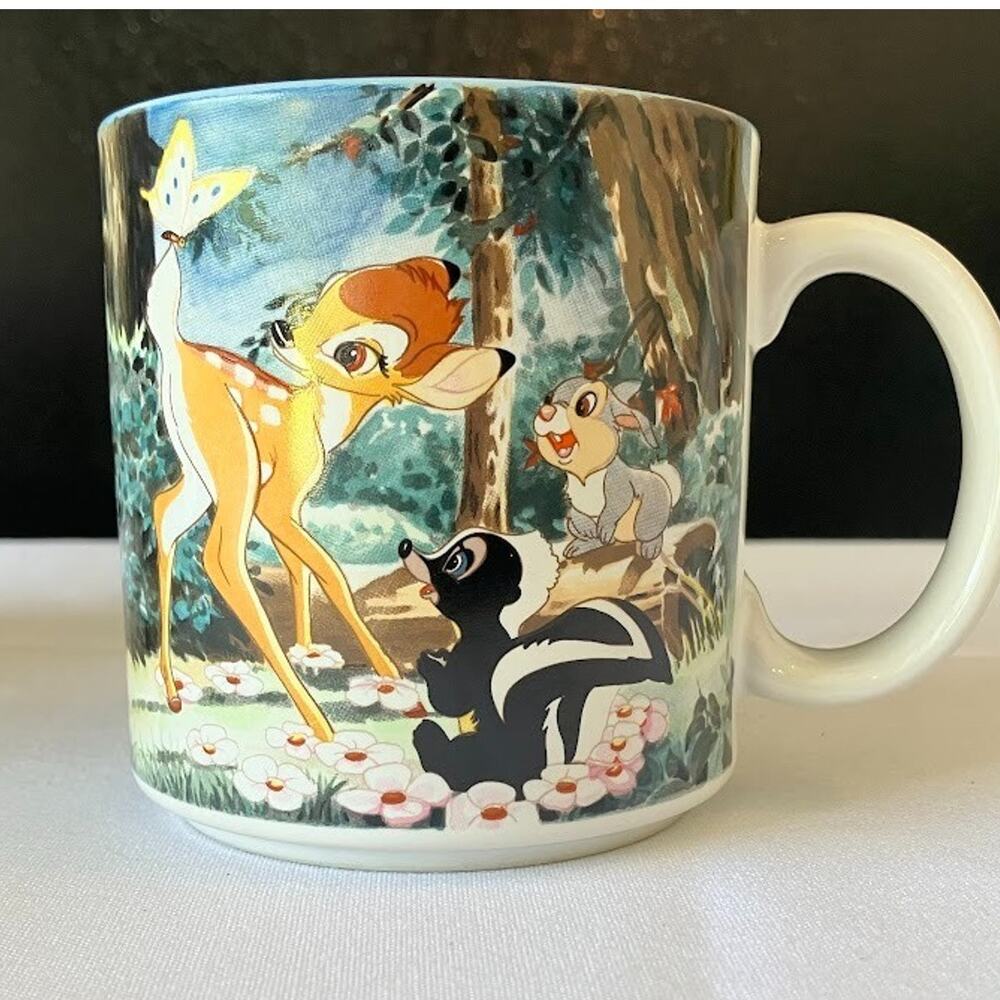 Vintage Bambi Thumper Coffee Mug Cup 12oz 1990s Walt Disney NEW In Box